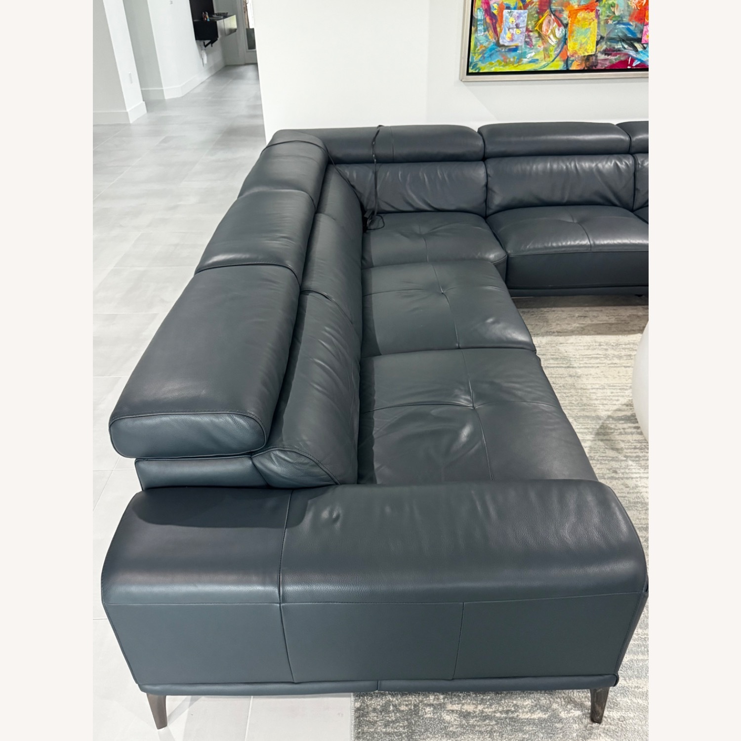 Abbyson Living Furniture Blue 3+ Seater Sofa - image-6