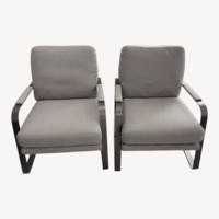 City Furniture Light Gray Fabric Armchair