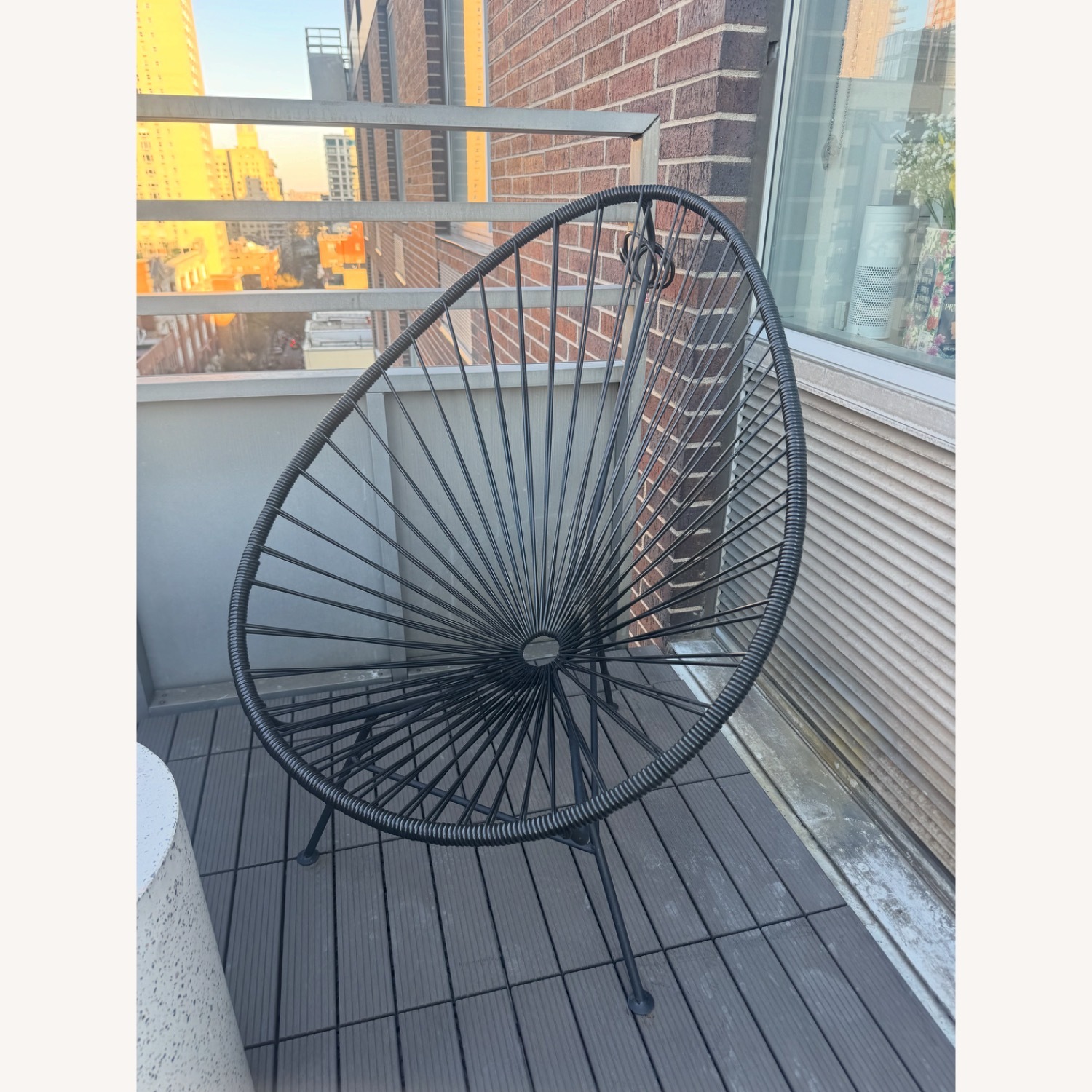 CB2 Black Accent Chair - image-2