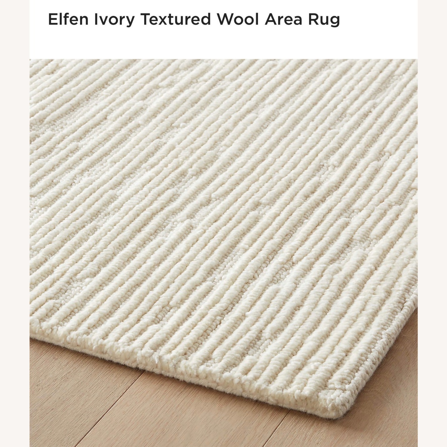 CB2 Cb2 X Gq Natural Wool Area Rug 8' x 10' - image-2