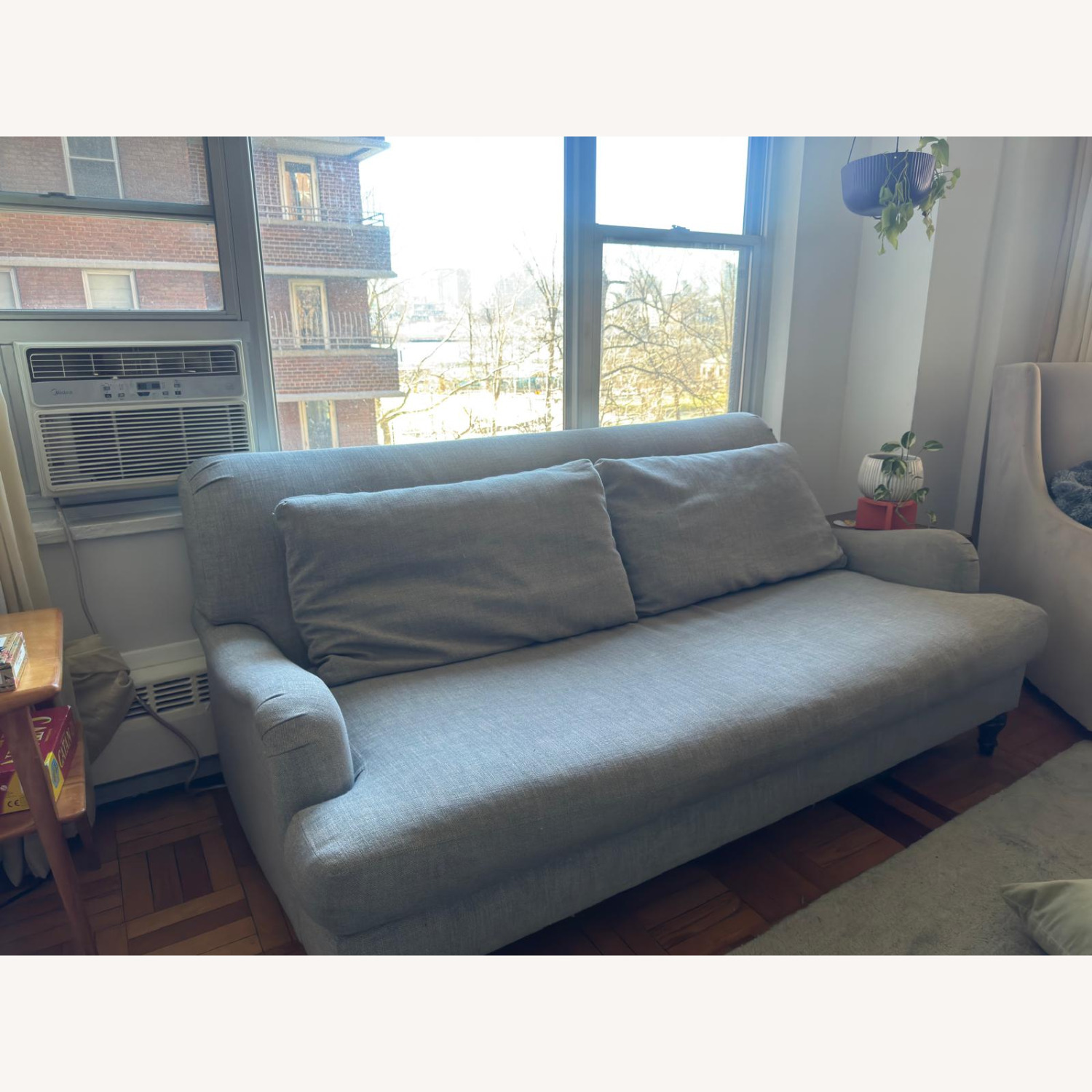 Williams-Sonoma Light Gray Fabric 3+ Seater Sofa - image-1