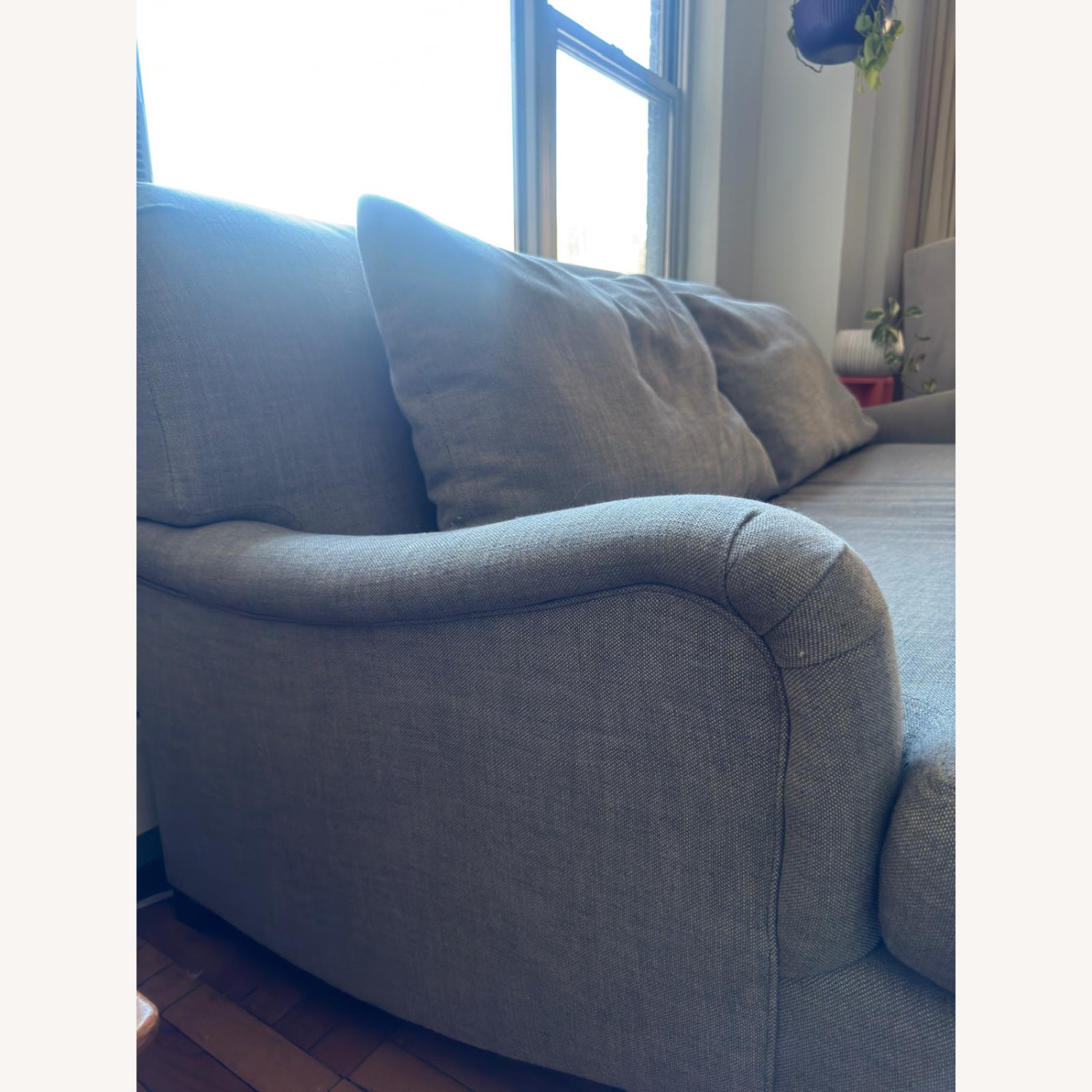 Williams-Sonoma Light Gray Fabric 3+ Seater Sofa - image-2