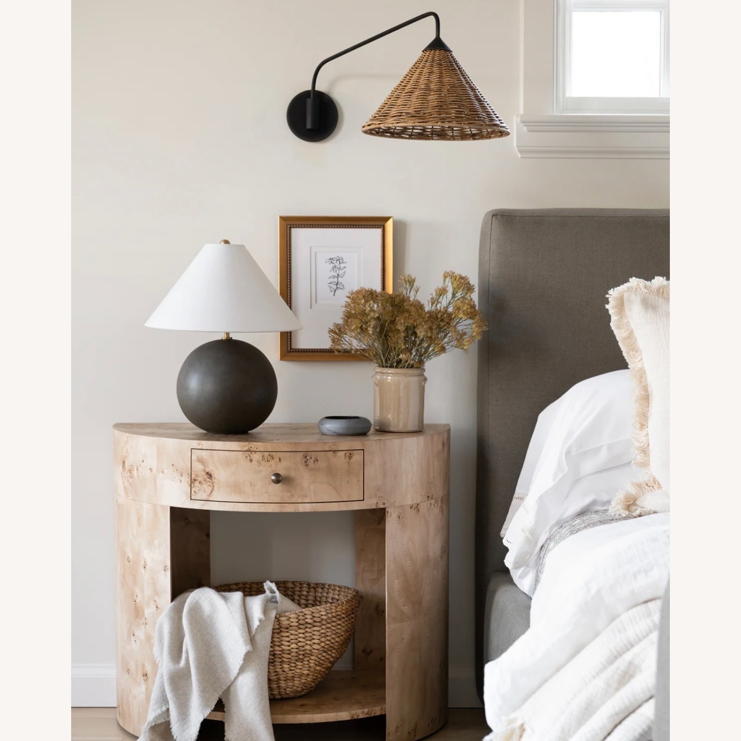 McGee and Co Pia Natural Wood Nightstands - image-12