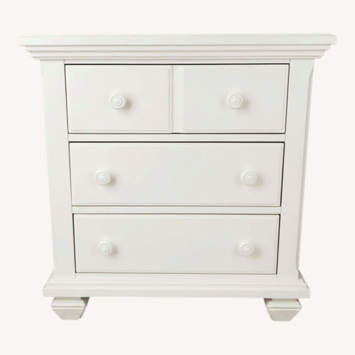 Used Pottery Barn White Side Table for sale on AptDeco