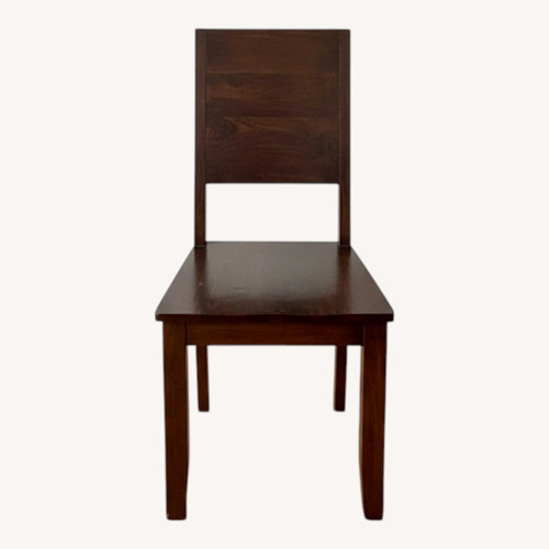 Used Dark Brown Wood Dining Chairs for sale on AptDeco