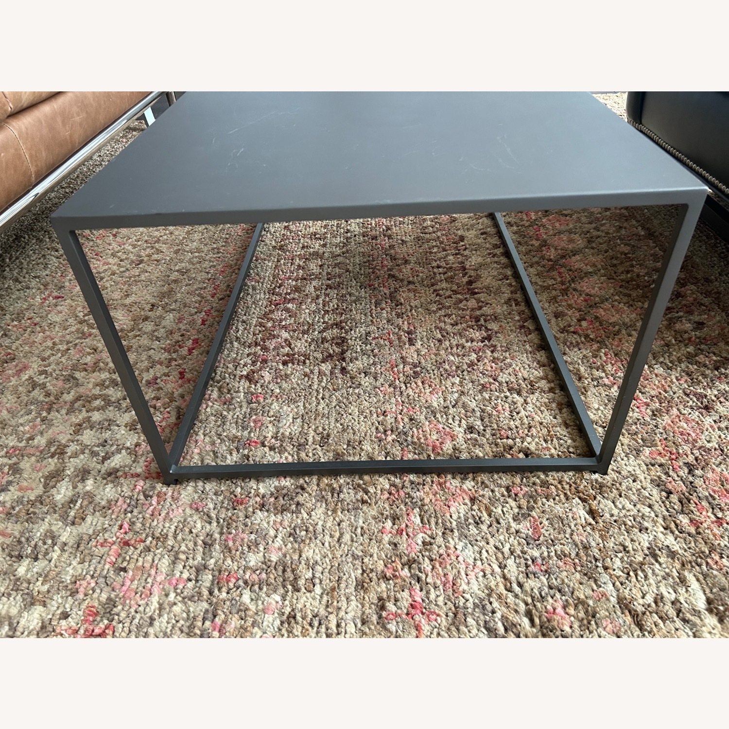 CB2 Mill Dark Gray Metal Coffee Table - image-3