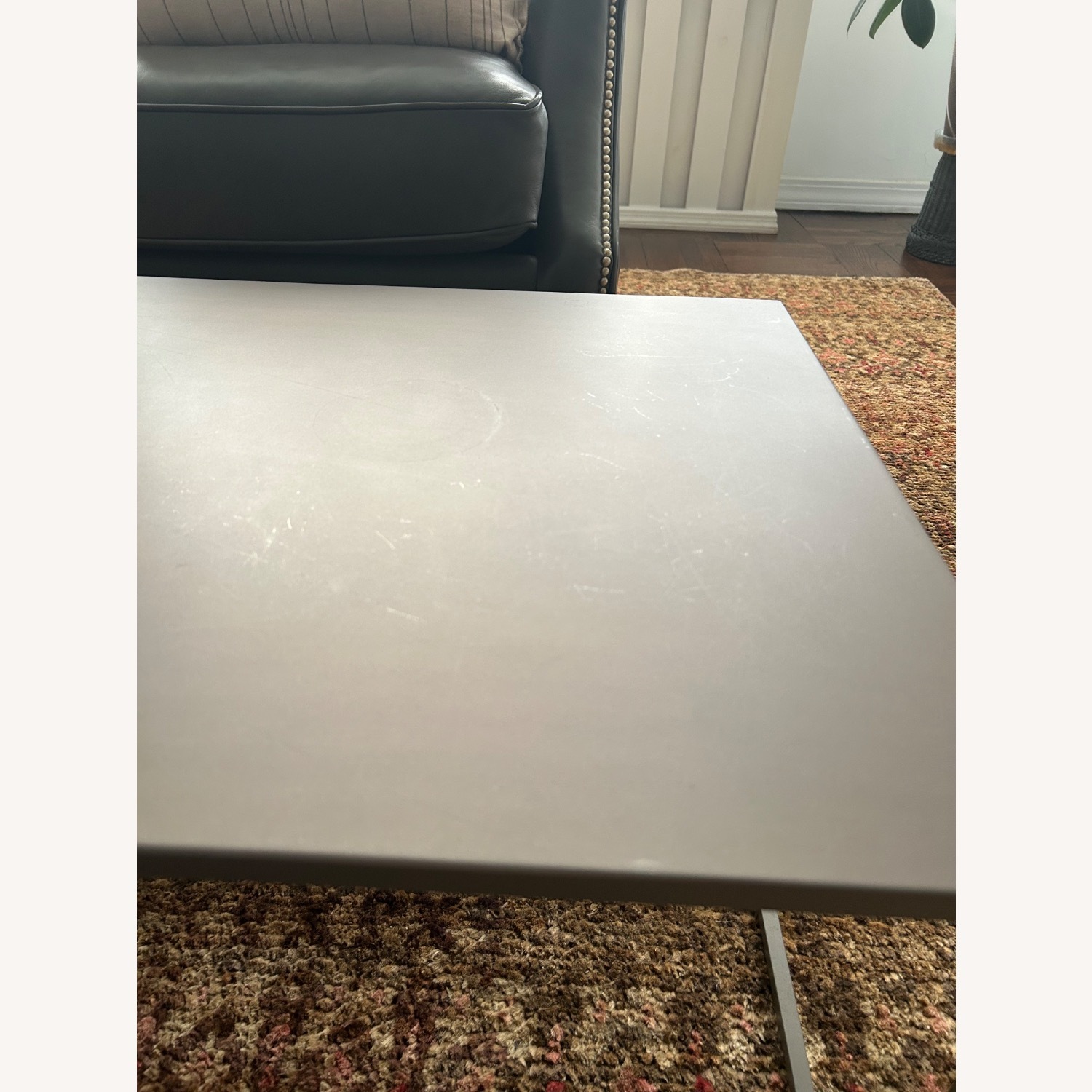 CB2 Mill Dark Gray Metal Coffee Table - image-4
