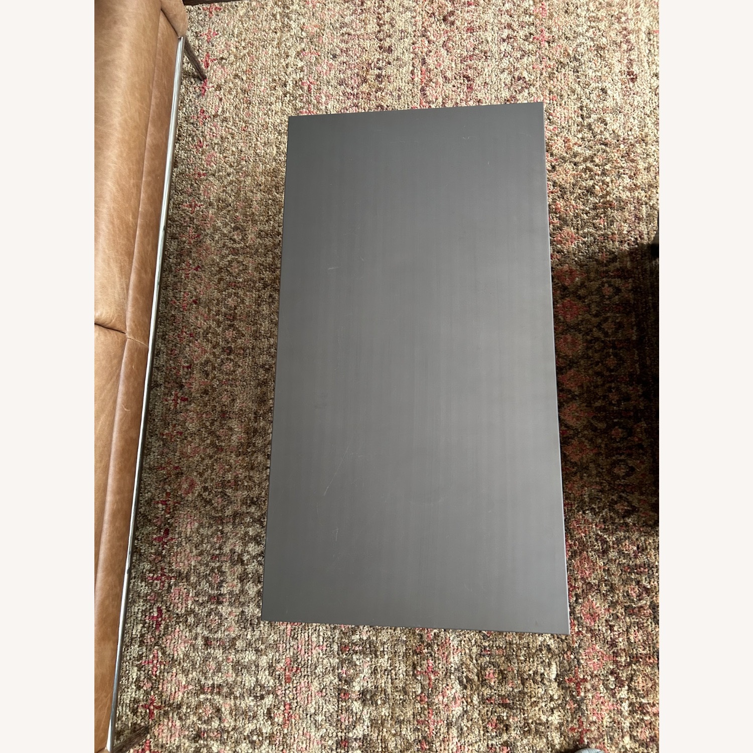 CB2 Mill Dark Gray Metal Coffee Table - image-6