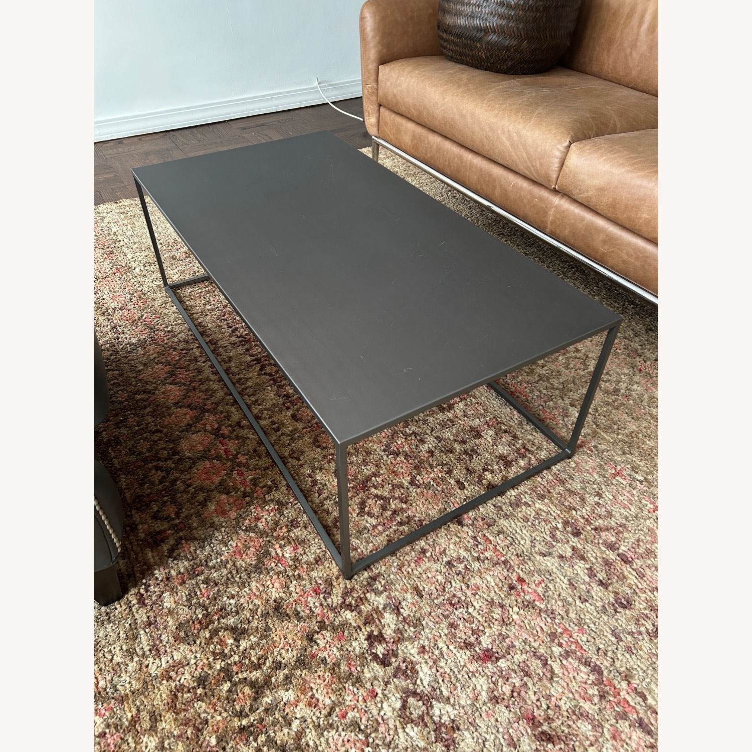 CB2 Mill Dark Gray Metal Coffee Table - image-2