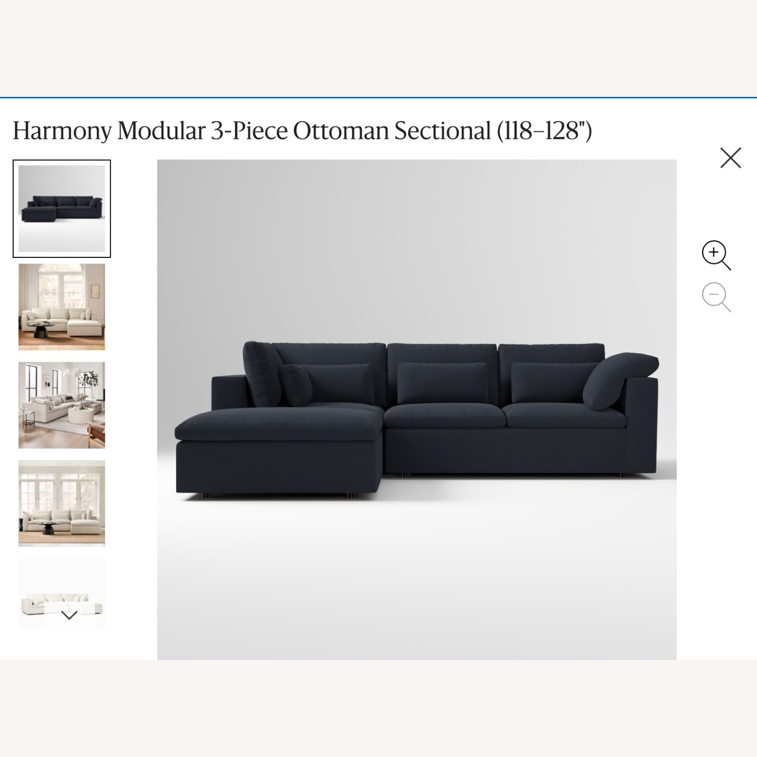  West Elm Harmony Modular Chaise - image-4