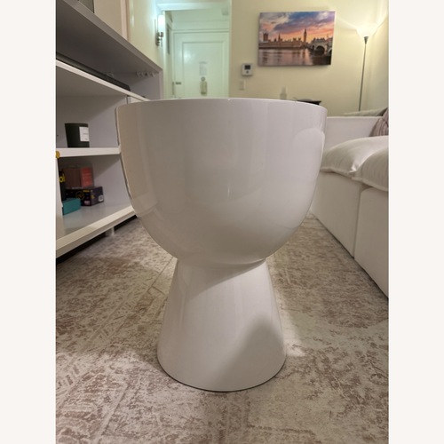 Used Polspotten White Lacquer Side Table for sale on AptDeco