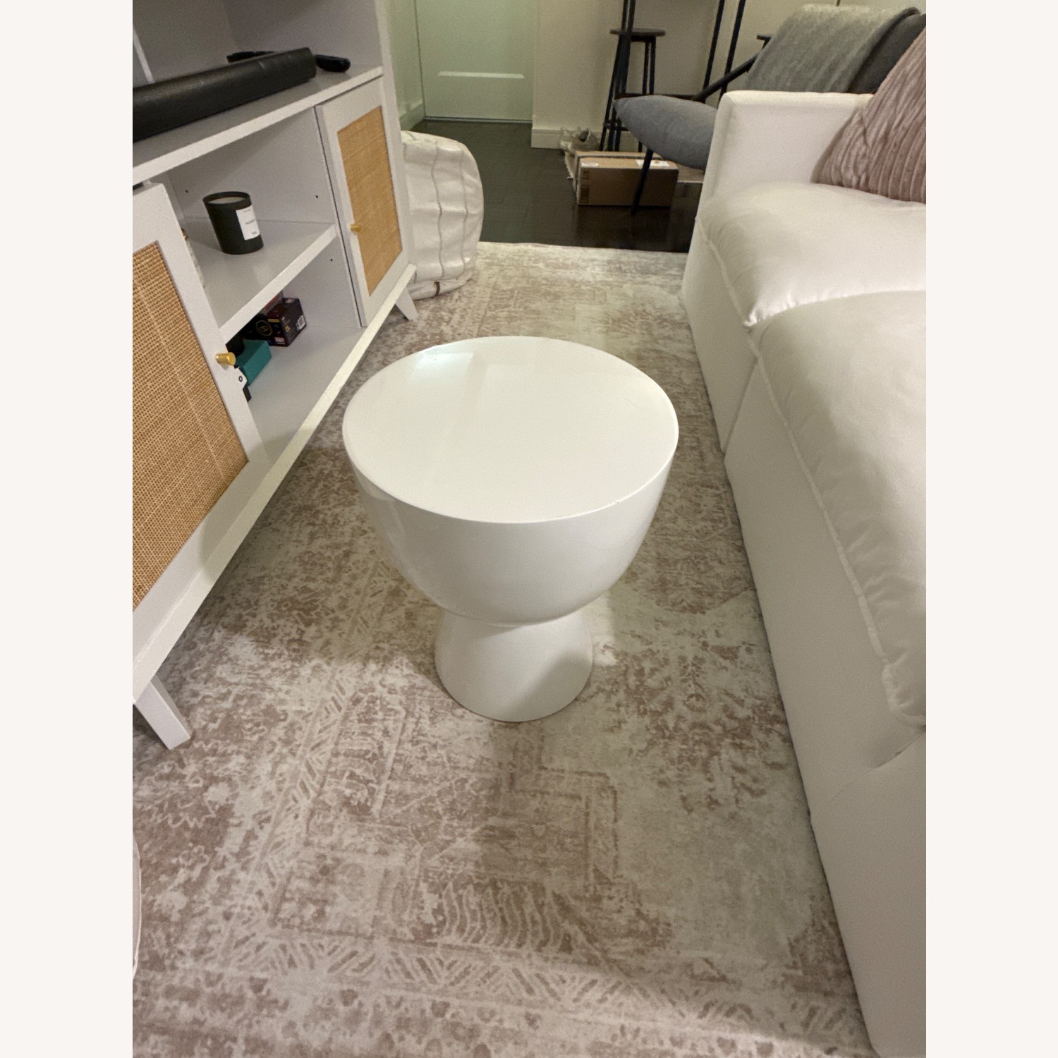 Polspotten White Lacquer Side Table - image-2