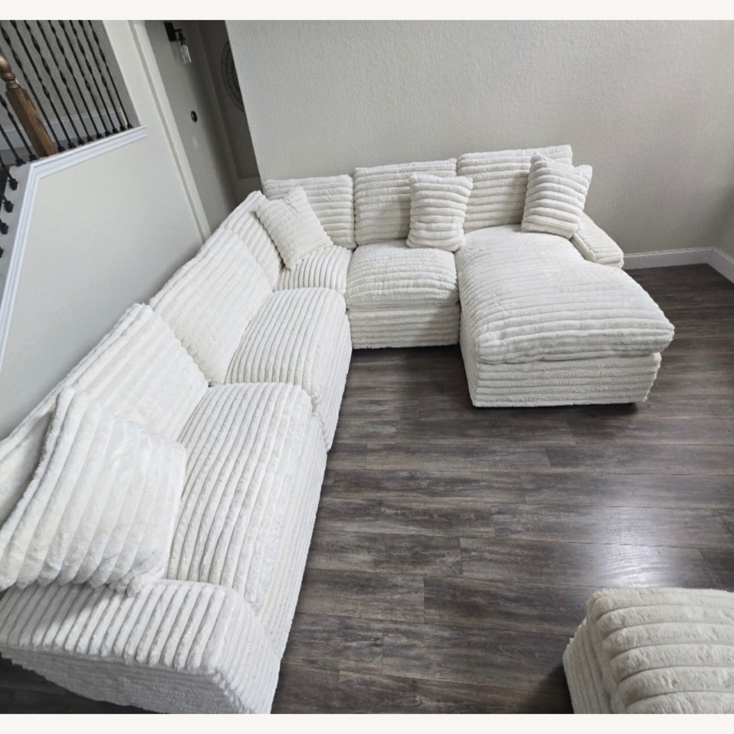 Serenity White 3+ Piece Sectional - image-3