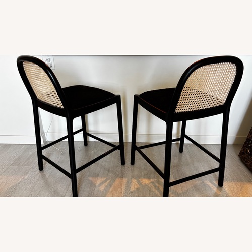 Used CB2 Black Wood Dining Chairs for sale on AptDeco