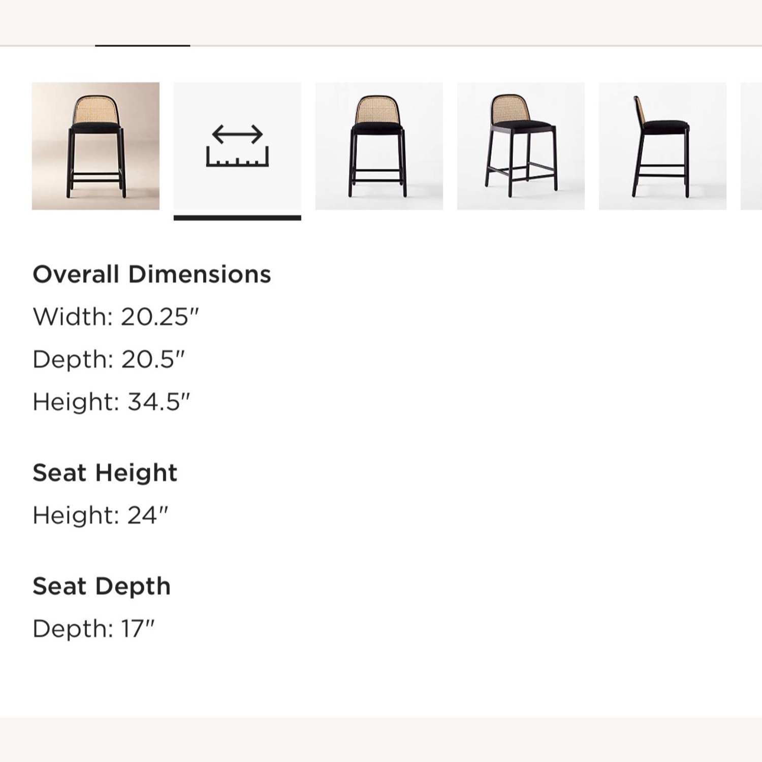 CB2 Black Wood Dining Chairs - image-5