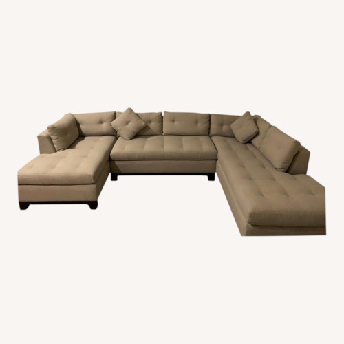 Used ABC Carpet and Home Neutral 3+ Piece Sectional for sale on AptDeco