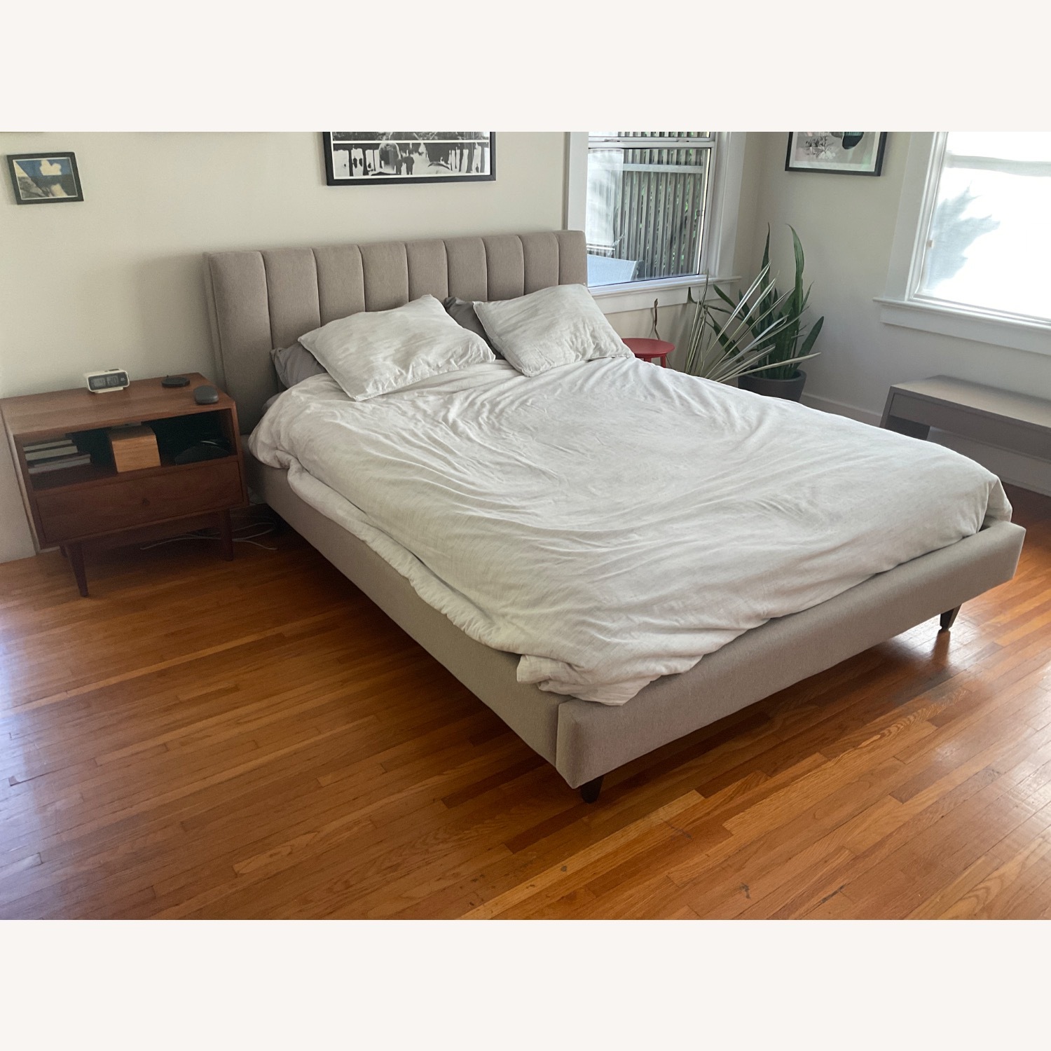 Room & Board Hartley Queen Bed Gray - image-1