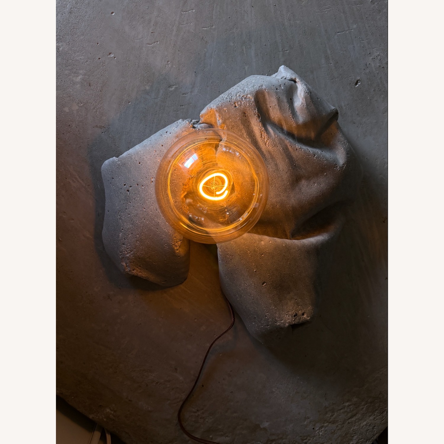 Concrete Sculptural Lamp - image-2
