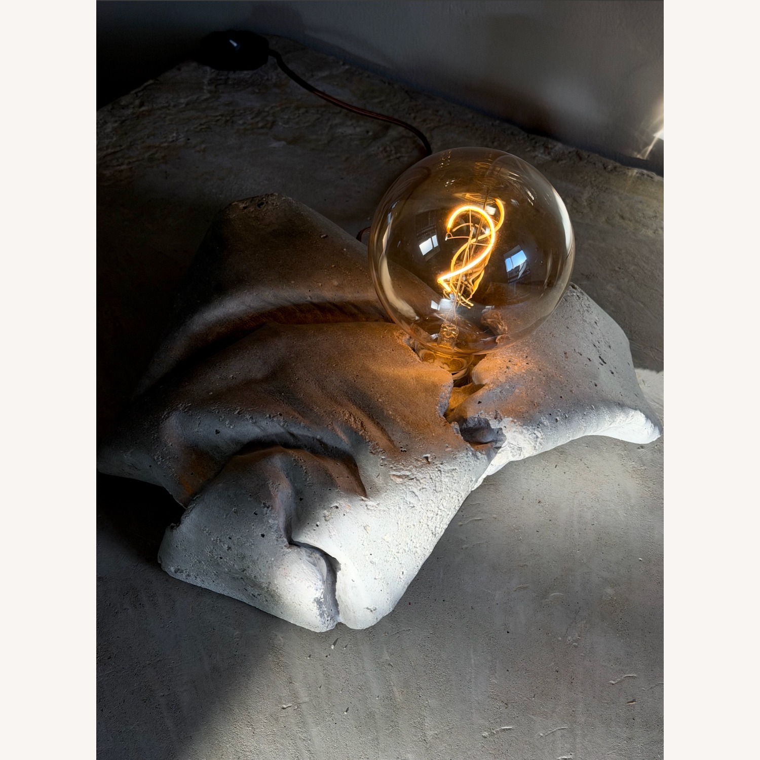 Concrete Sculptural Lamp - image-5