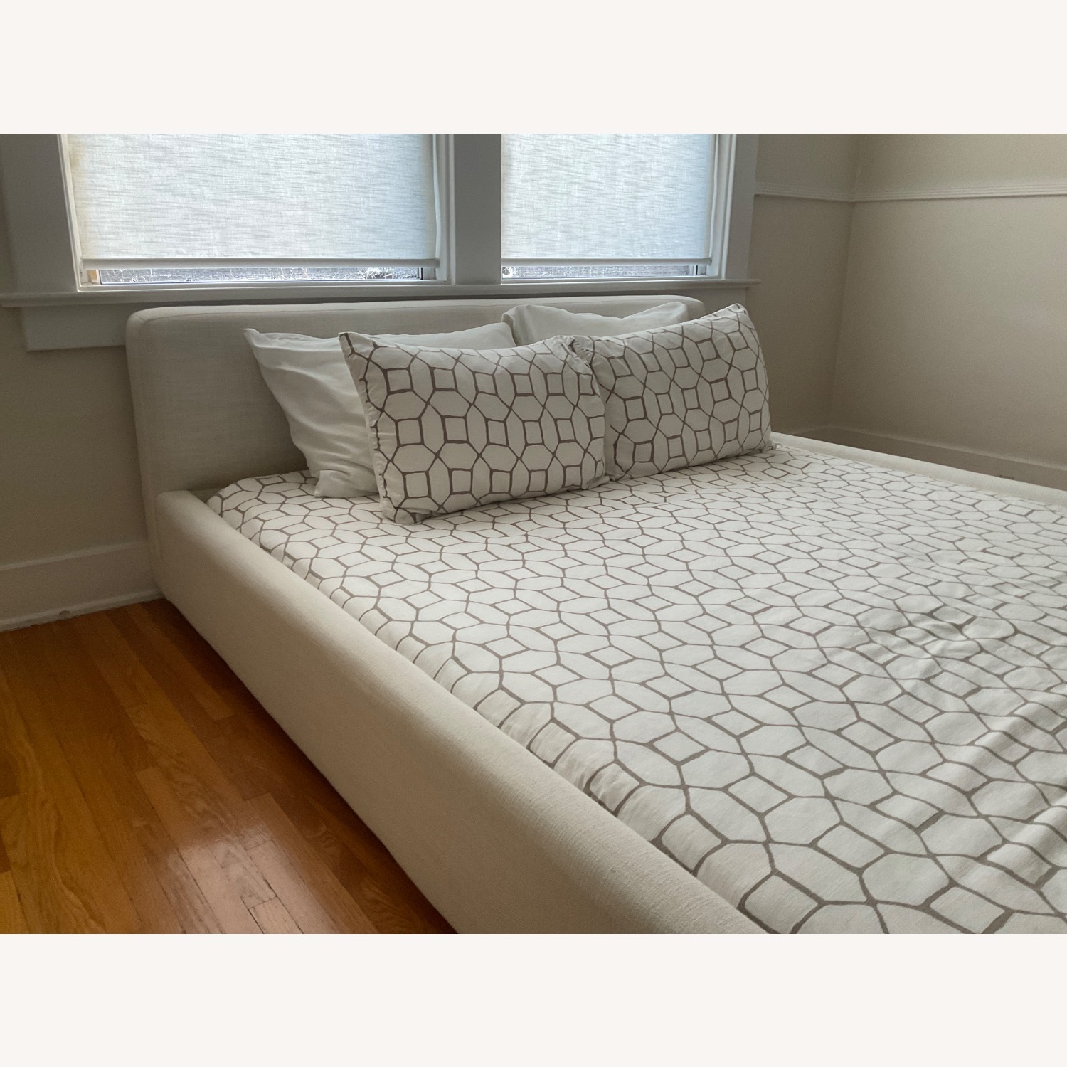 Room & Board Wyatt Natural Fabric Queen Bed - image-2