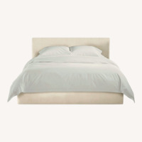 Room & Board Wyatt Natural Fabric Queen Bed