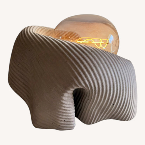 Used Sculptural Concrete Lamp by Mennheim for sale on AptDeco