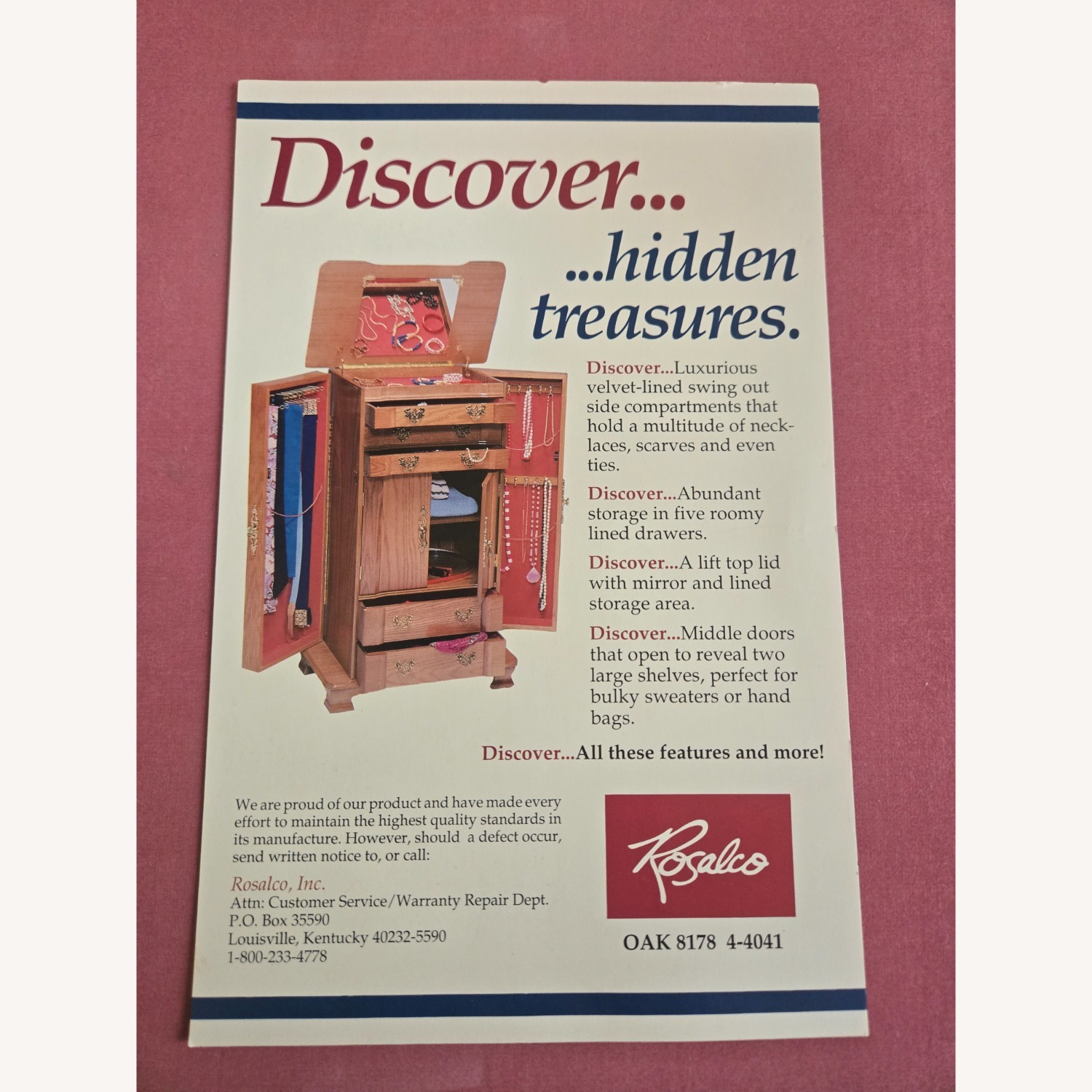 Rosalco Jewelry Dresser - image-5