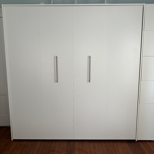 Used King Sized Murphy Bed in White for sale on AptDeco