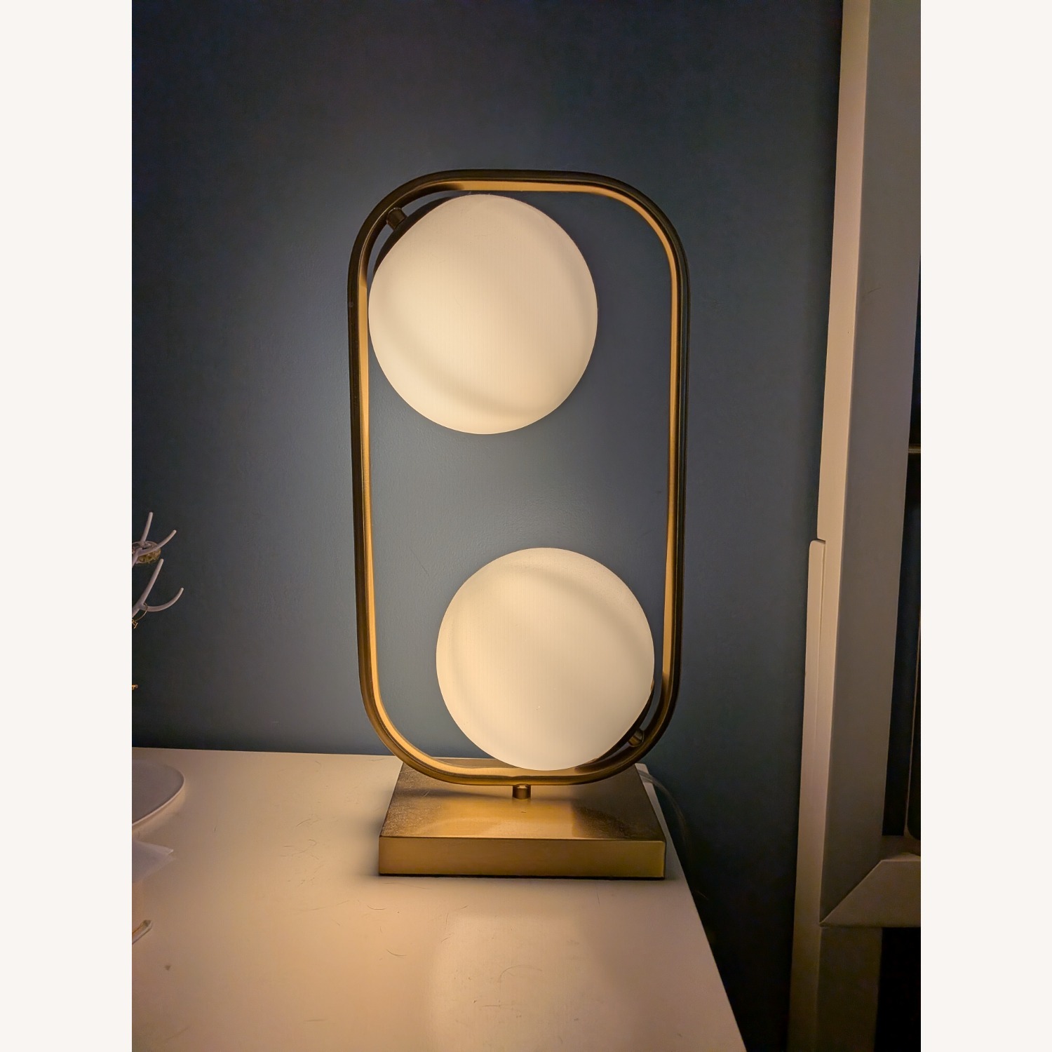 Wayfair White Gold Metal Table Lamp - image-3
