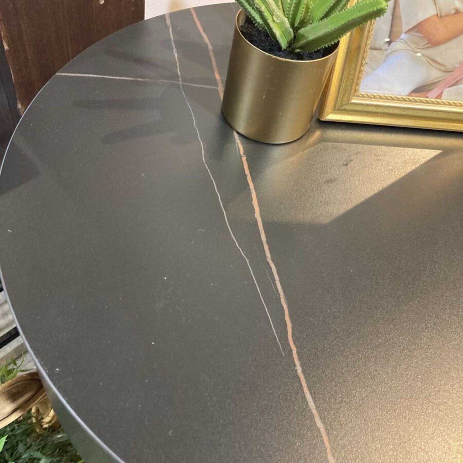 Modloft Warren Black Granite Quartz Side Table - image-7