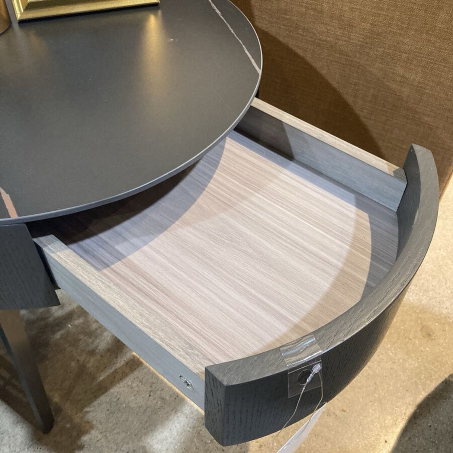 Modloft Warren Black Granite Quartz Side Table - image-5