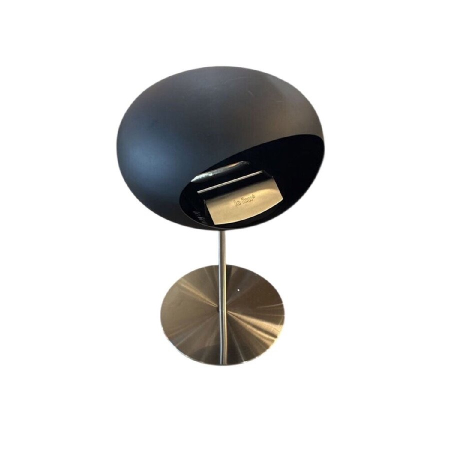 Le Feu Dome Ground Steel Fireplace Furniture Black - image-1