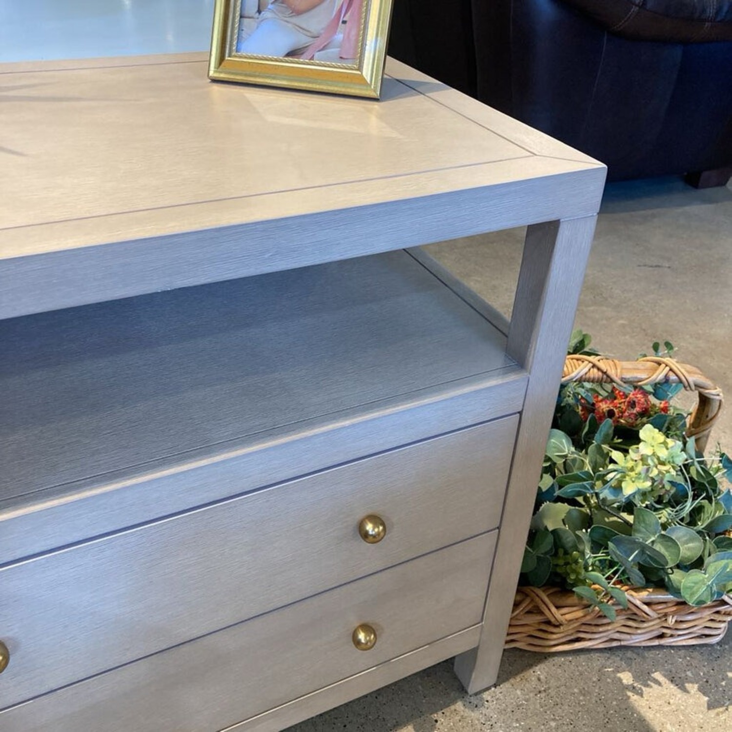 Celine 2-Drawer Nightstand Light Ash/Gold  - image-4