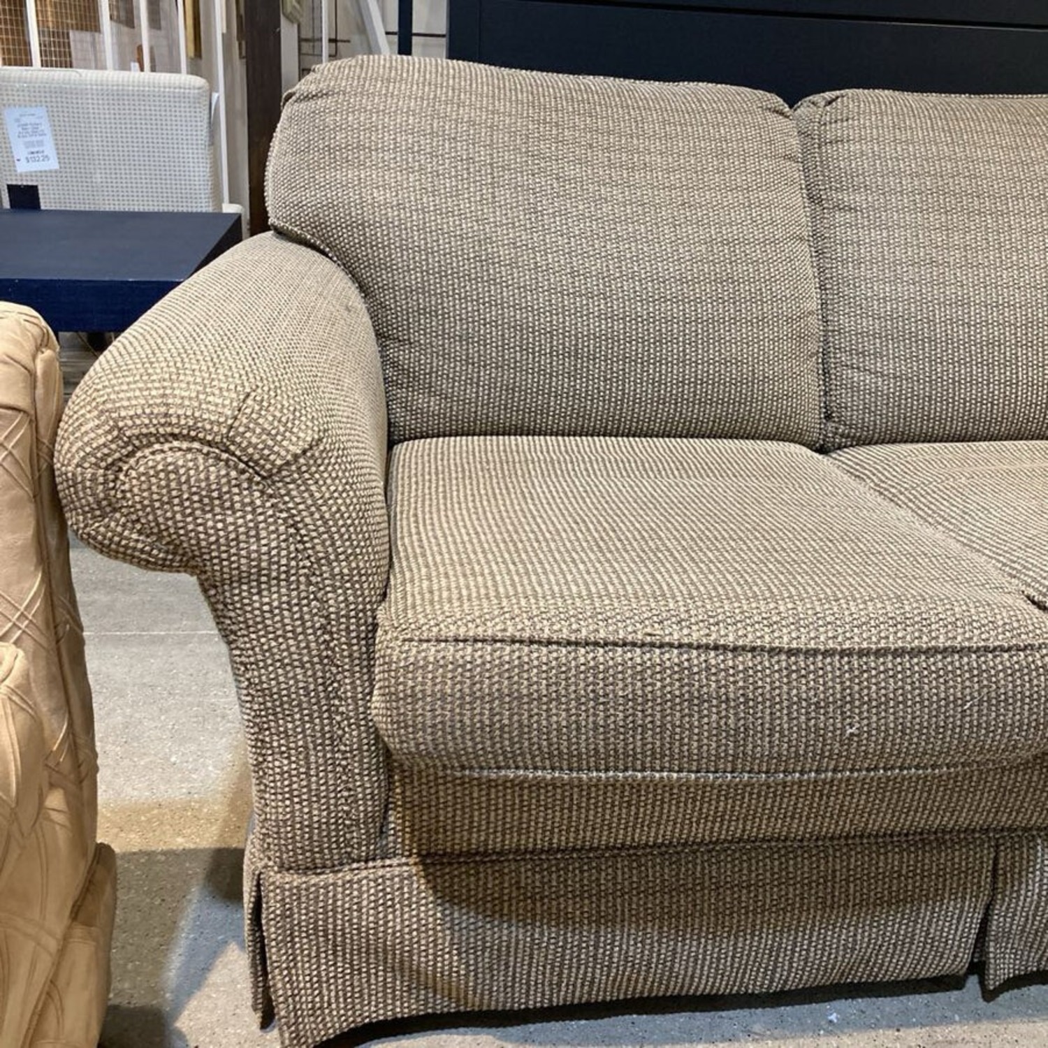 St James Collection Tweed Rounded Loveseat - image-5