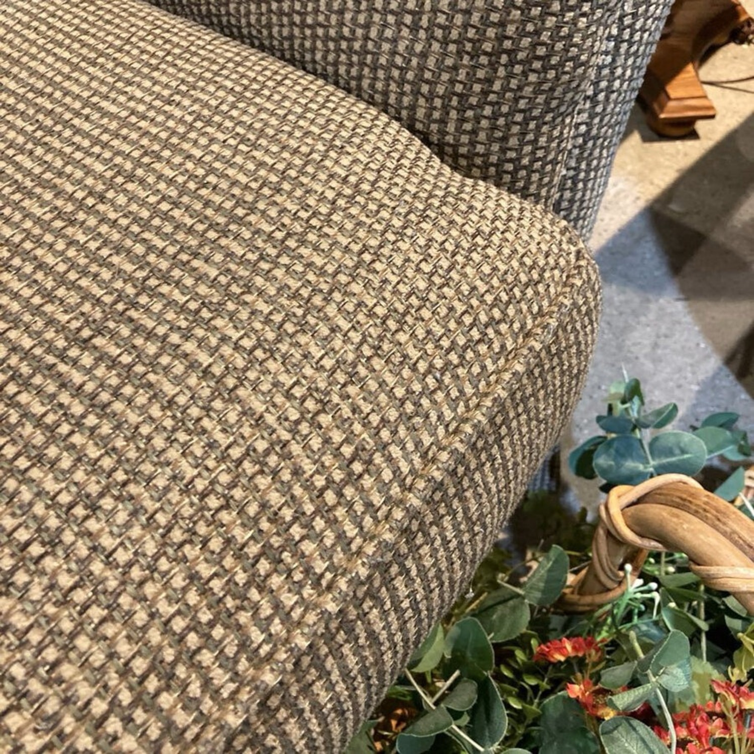 St James Collection Tweed Rounded Loveseat - image-6