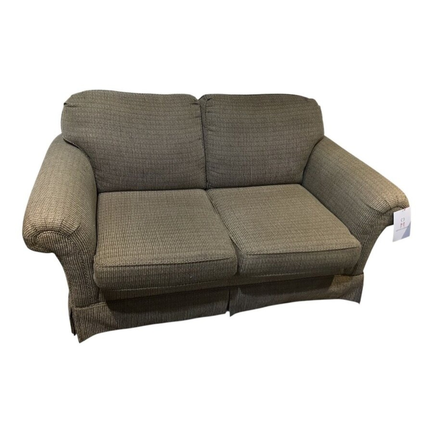 St James Collection Tweed Rounded Loveseat - image-1