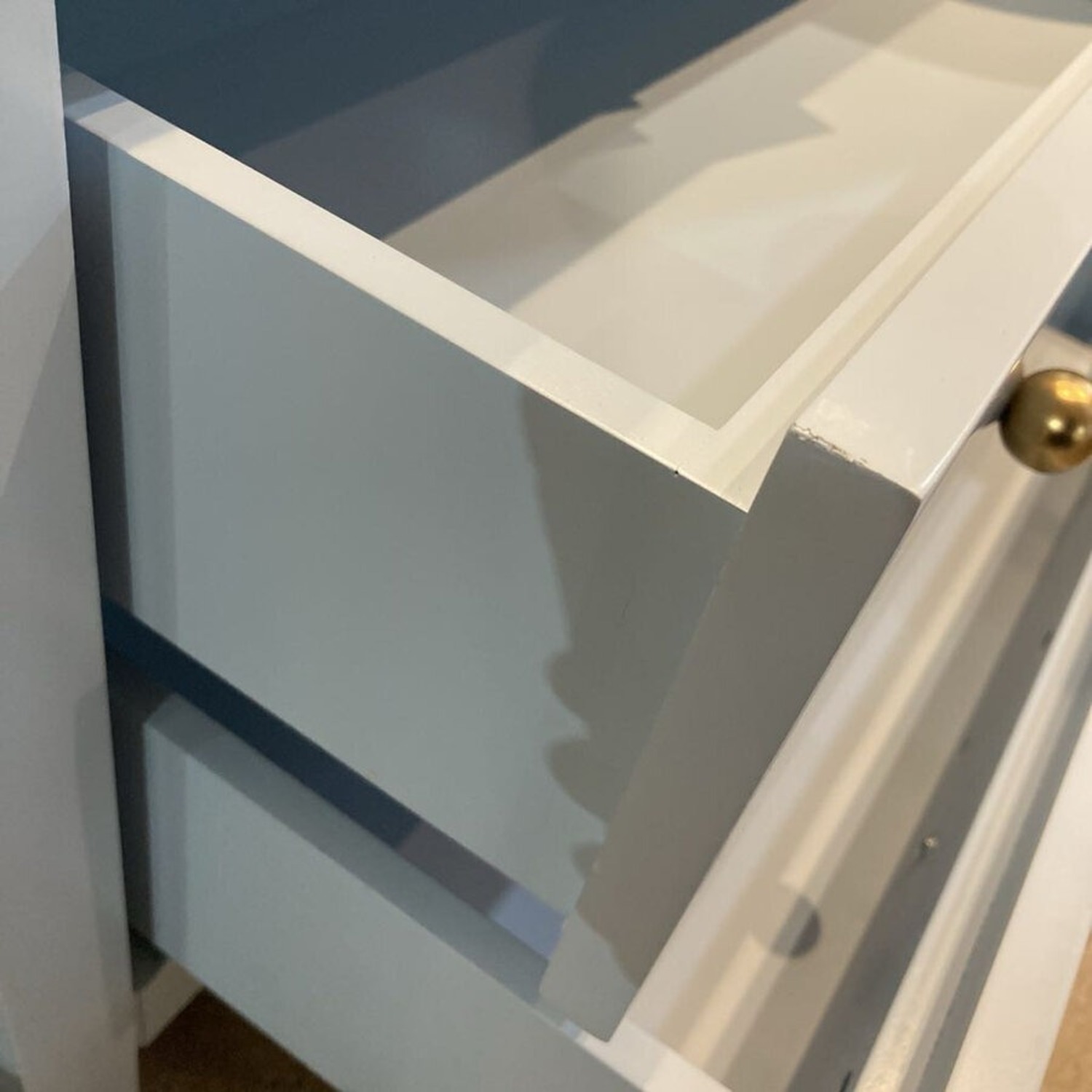 Celine 2-Drawer Nightstand Blue/Gold  - image-9