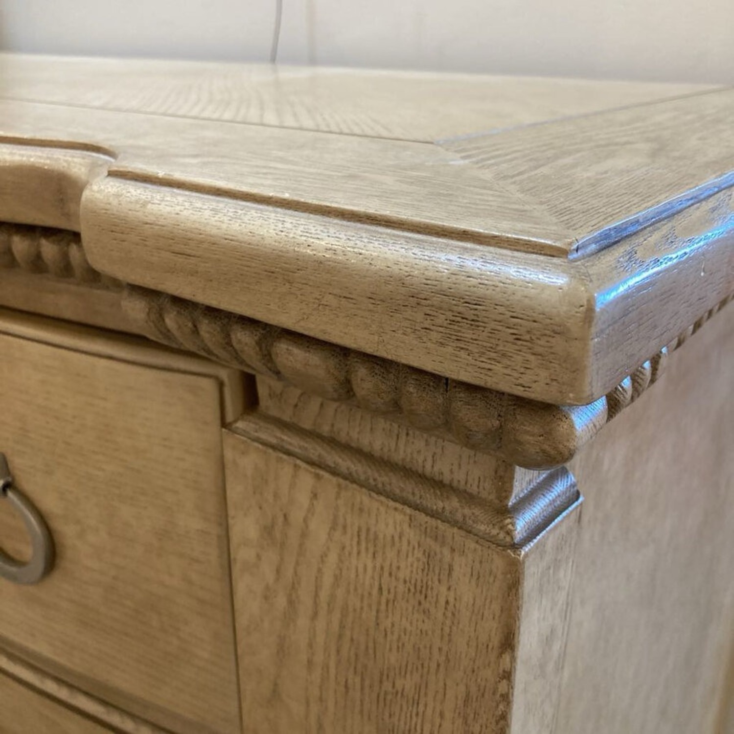 Vintage Solid Wood Tall 4-Drawer Chest Dresser - image-4