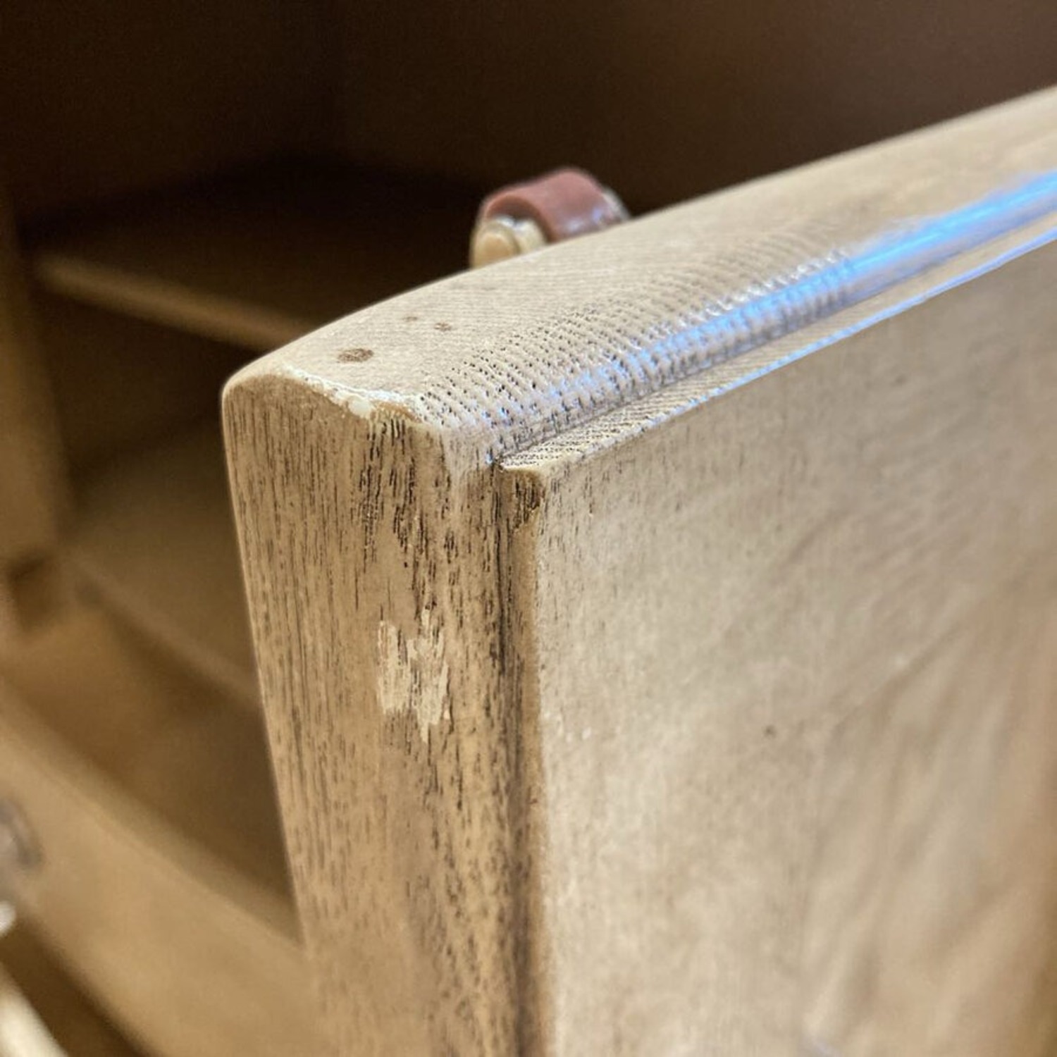 Vintage Solid Wood Tall 4-Drawer Chest Dresser - image-6