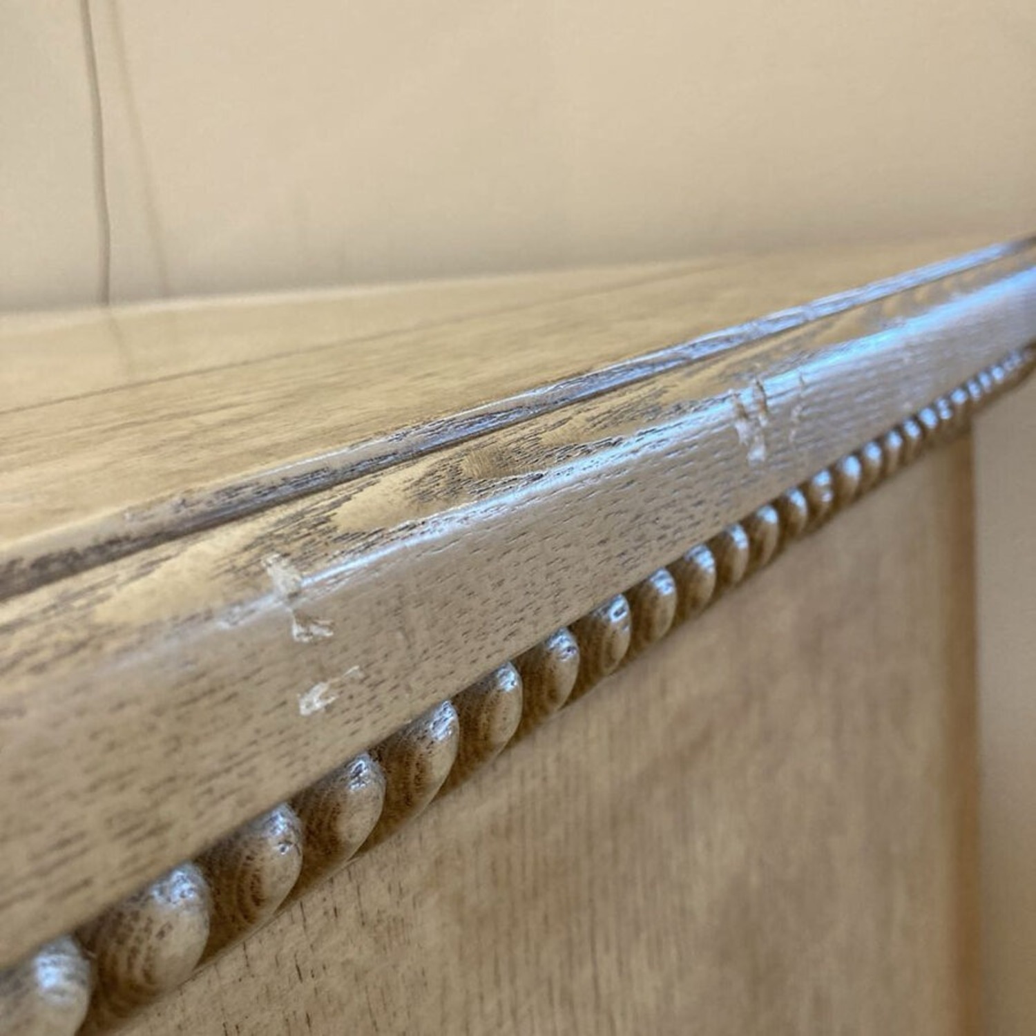 Vintage Solid Wood Tall 4-Drawer Chest Dresser - image-11