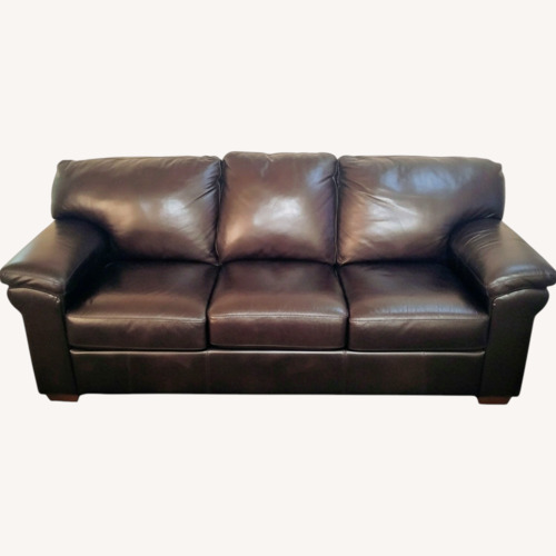 Used La-Z-Boy Dark Brown Leather 3+ Seater Sofa for sale on AptDeco