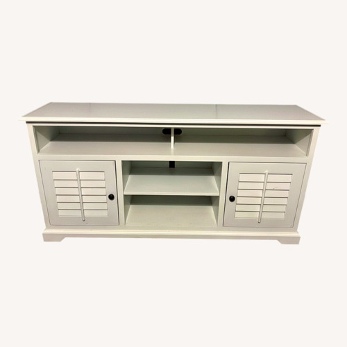 Used White Wood Media Storage for sale on AptDeco