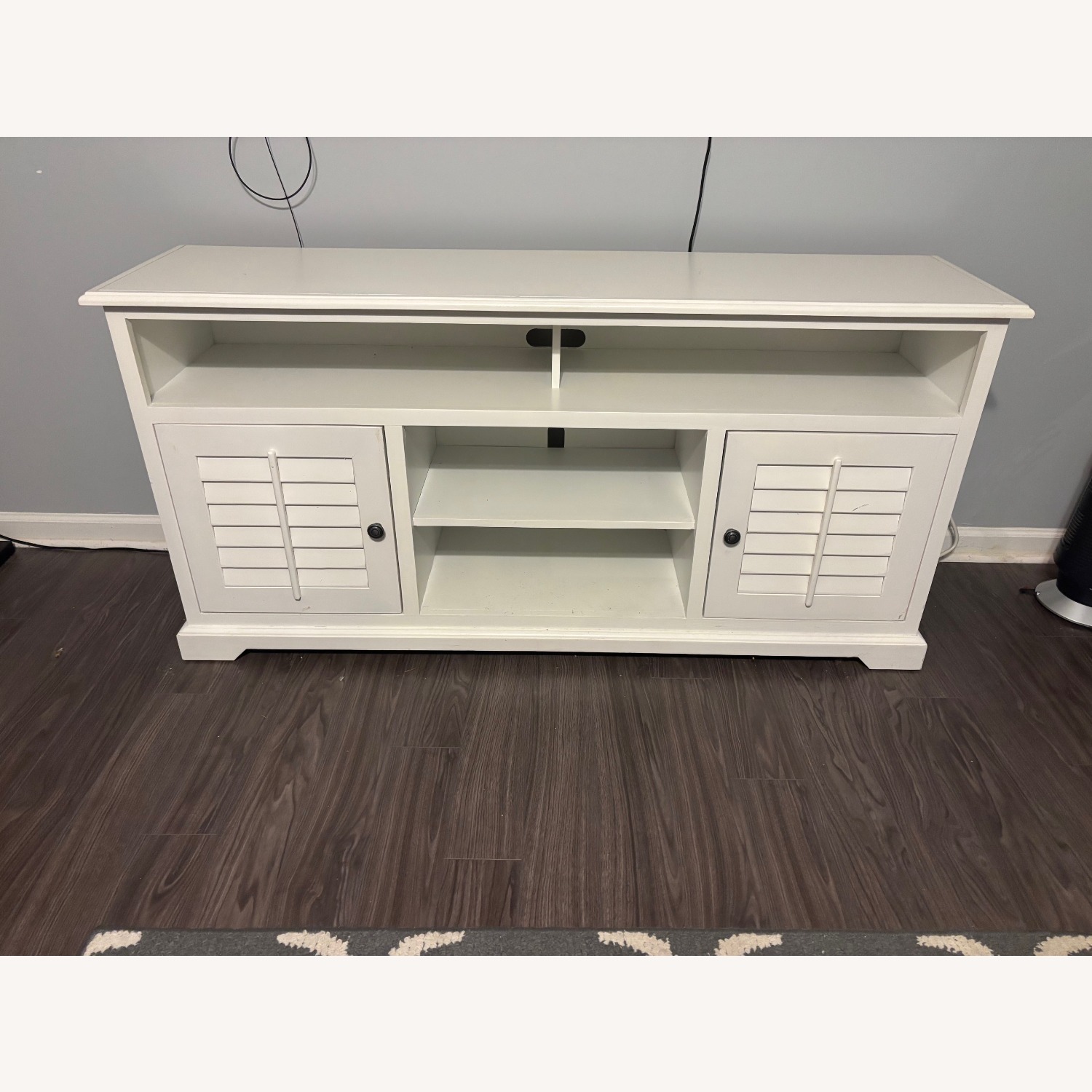 White Wood Media Storage - image-1