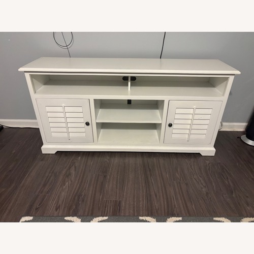 Used White Wood Media Storage for sale on AptDeco