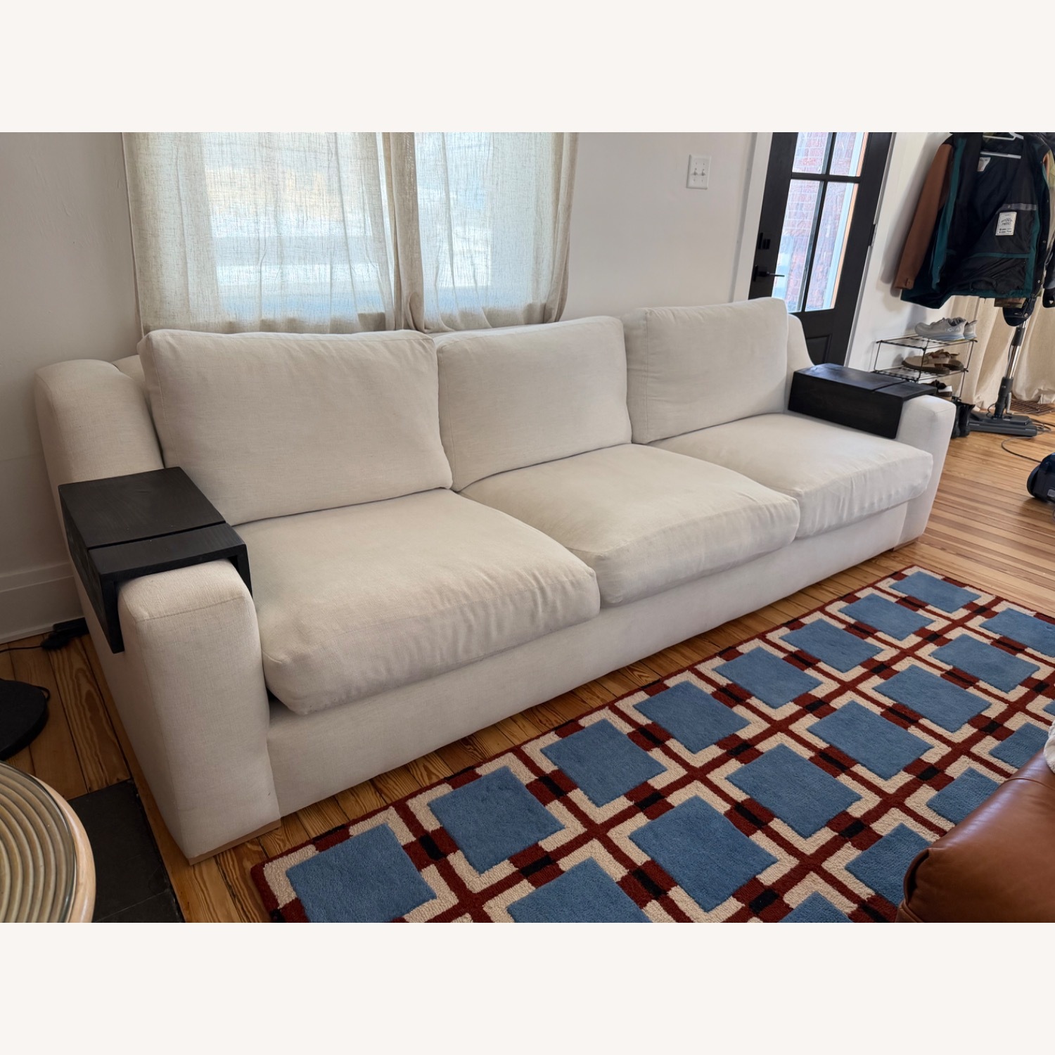 McGee and Co White 3+ Seater Sofa - image-1