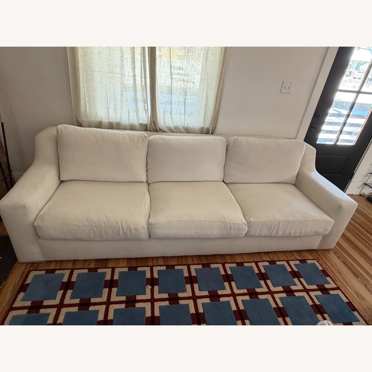 McGee and Co White 3+ Seater Sofa - image-4