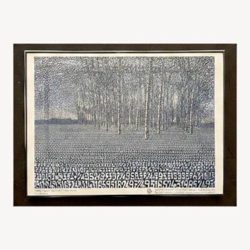Used Italian Abstract Landscape Print by Tobia Rava for sale on AptDeco