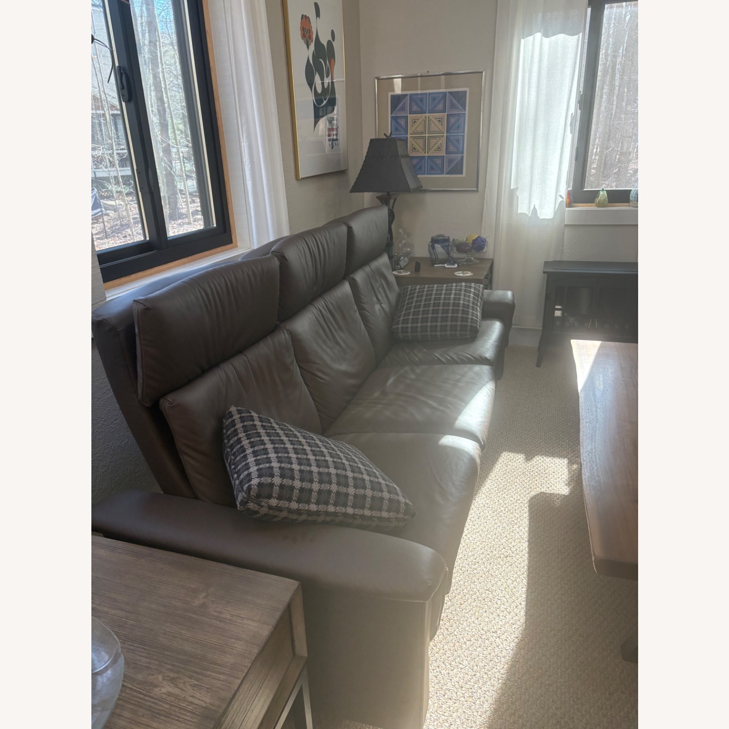 Ekornes Anna Dark Brown 3+ Seater Sofa - image-2