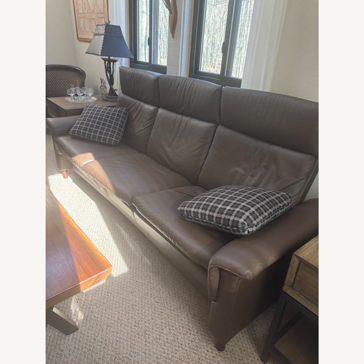 Ekornes Anna Dark Brown 3+ Seater Sofa - image-1