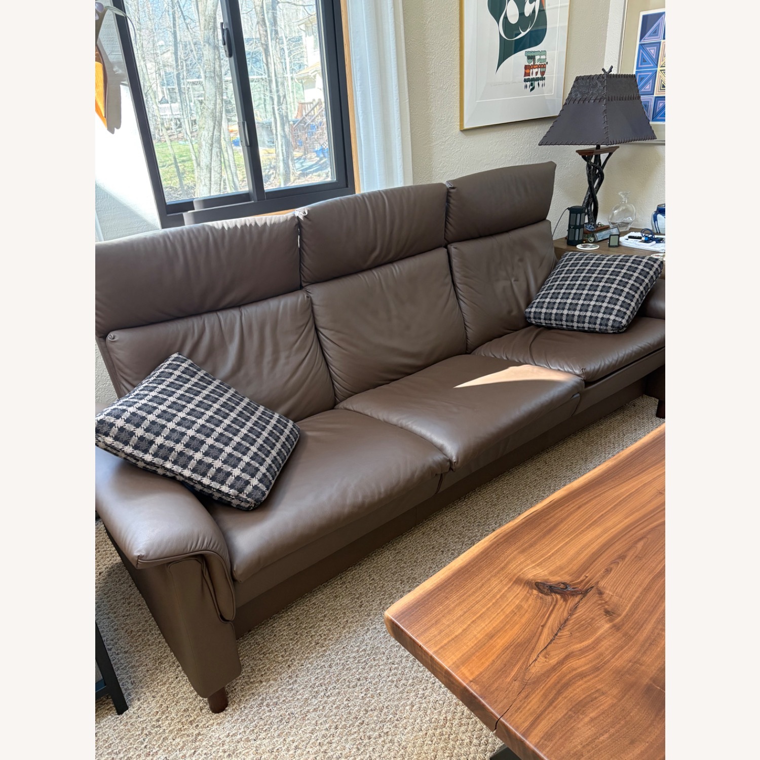 Ekornes Anna Dark Brown 3+ Seater Sofa - image-4